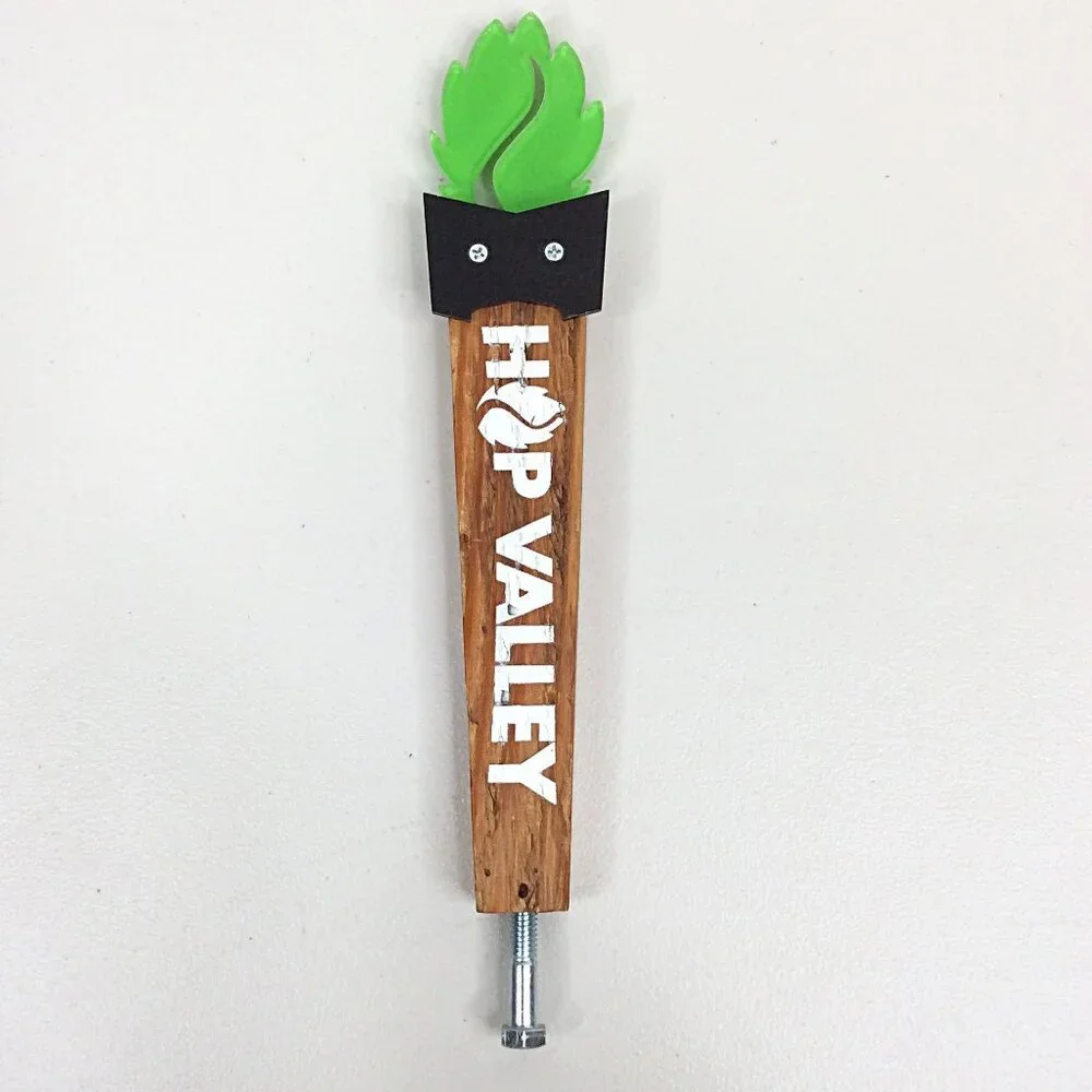 Hop Valley Beer Tap Handle‎ Wood Eugene Oregon 12